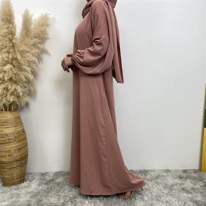 Women's Solid Color Dress with Pockets