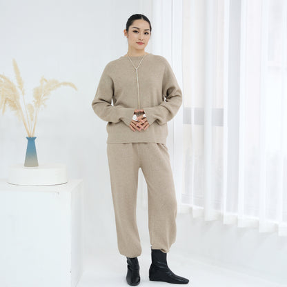 Cozy Knit Lounge Set Two Piece Sweater and Pants