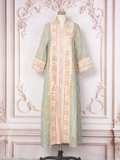 Women's Embroidered Sequin Evening Dress