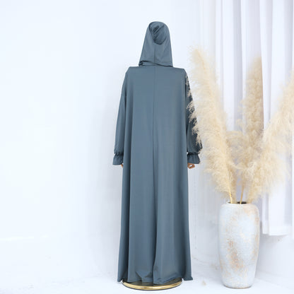 Women's Solid Color Hooded Casual Dress
