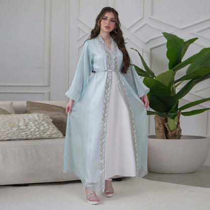 Women's Puff Sleeve Hot Diamond Three-piece Set