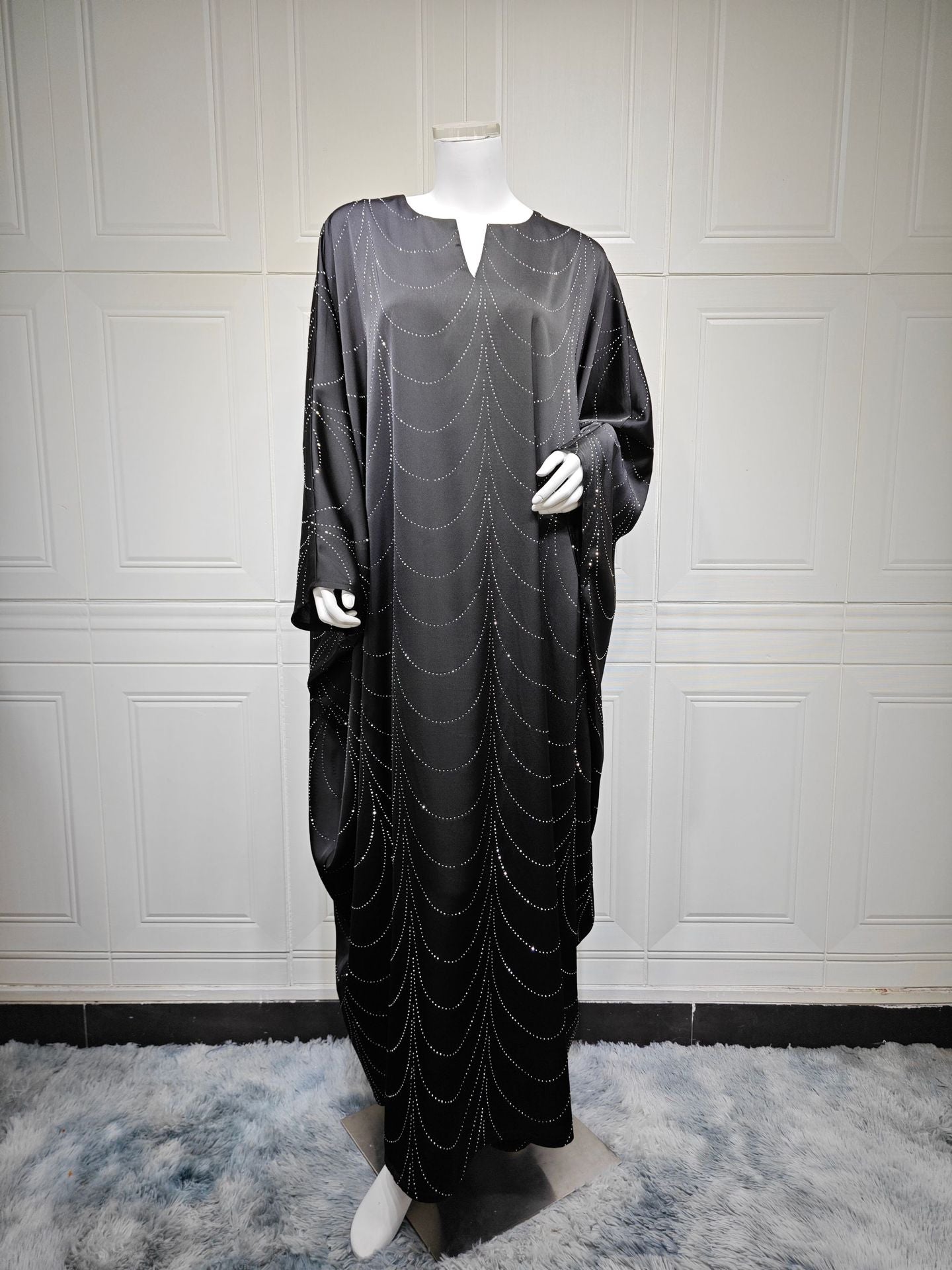Women's Loose Hot Diamond Abaya Dress