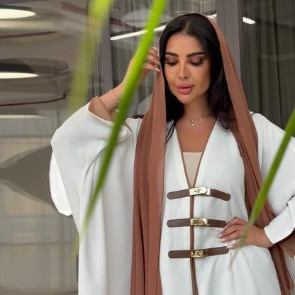 Women's Button-Up Color-Block Robe