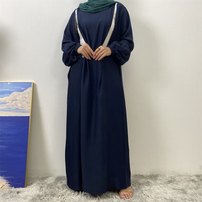 Women's Nursing Long Sleeve Slim Fit Dress