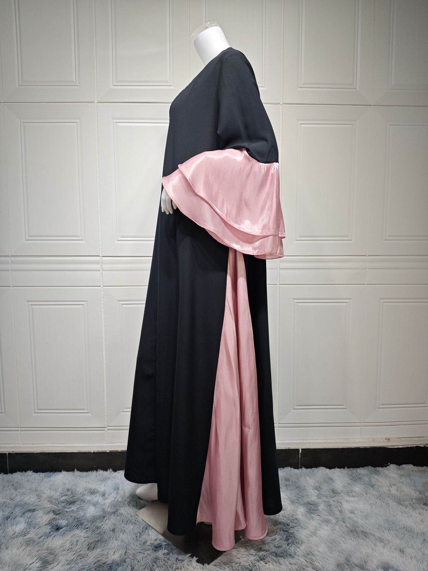 Women's Cardigan Ruffled Sleeve Dress