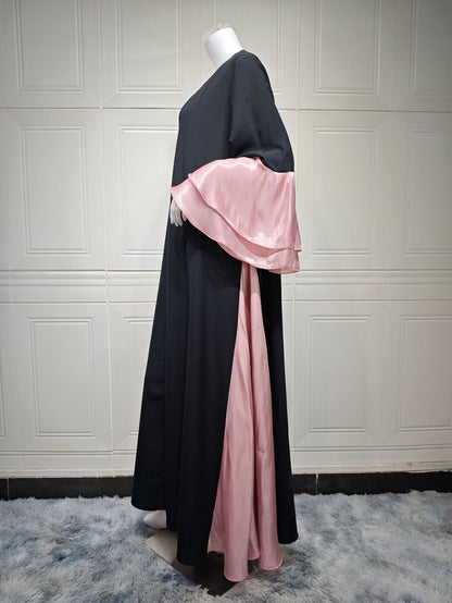 Women's Cardigan Ruffled Sleeve Dress