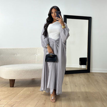 Women's Skirt Robe Two-piece Set