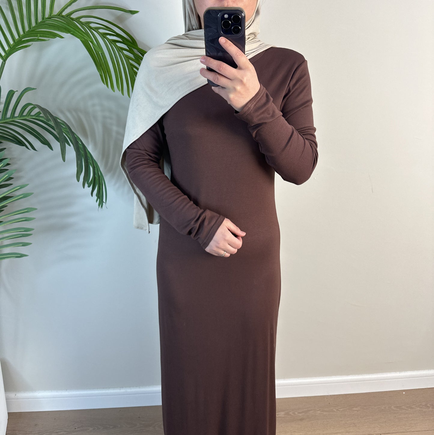 Women's Solid Modal Cotton Dress