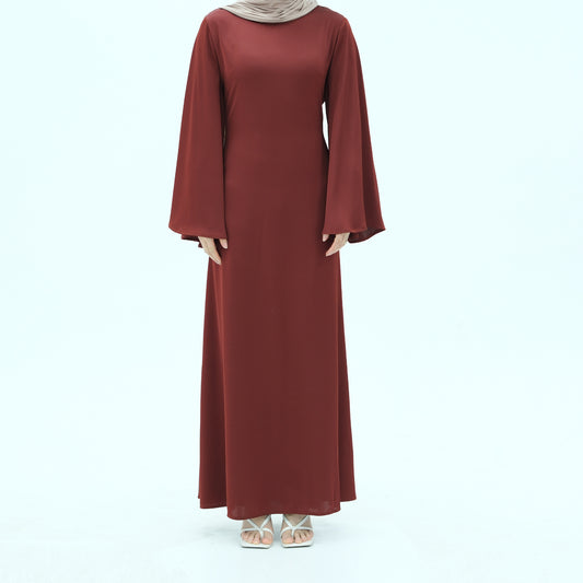 Turkish Solid-color Simple Dress