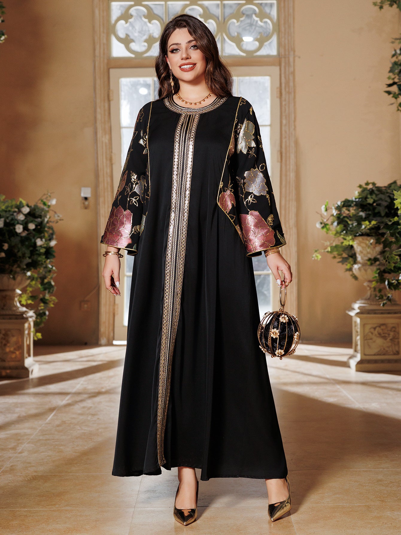 Elegant Long Sleeve Formal Dress