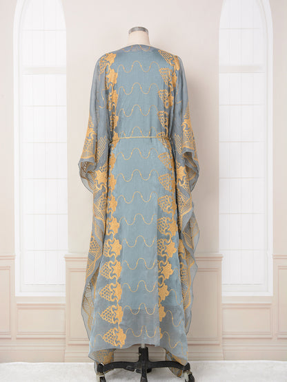 Women's Embroidered Sequin Two-piece Dress