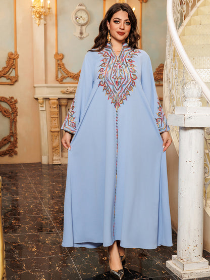 Women's Embroidered Party Pullover Dress