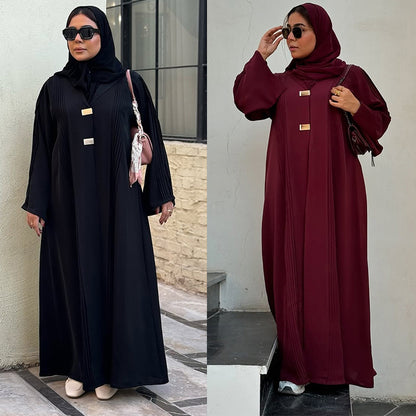 Women's Long-sleeved Long Skirt Cardigan Jacket