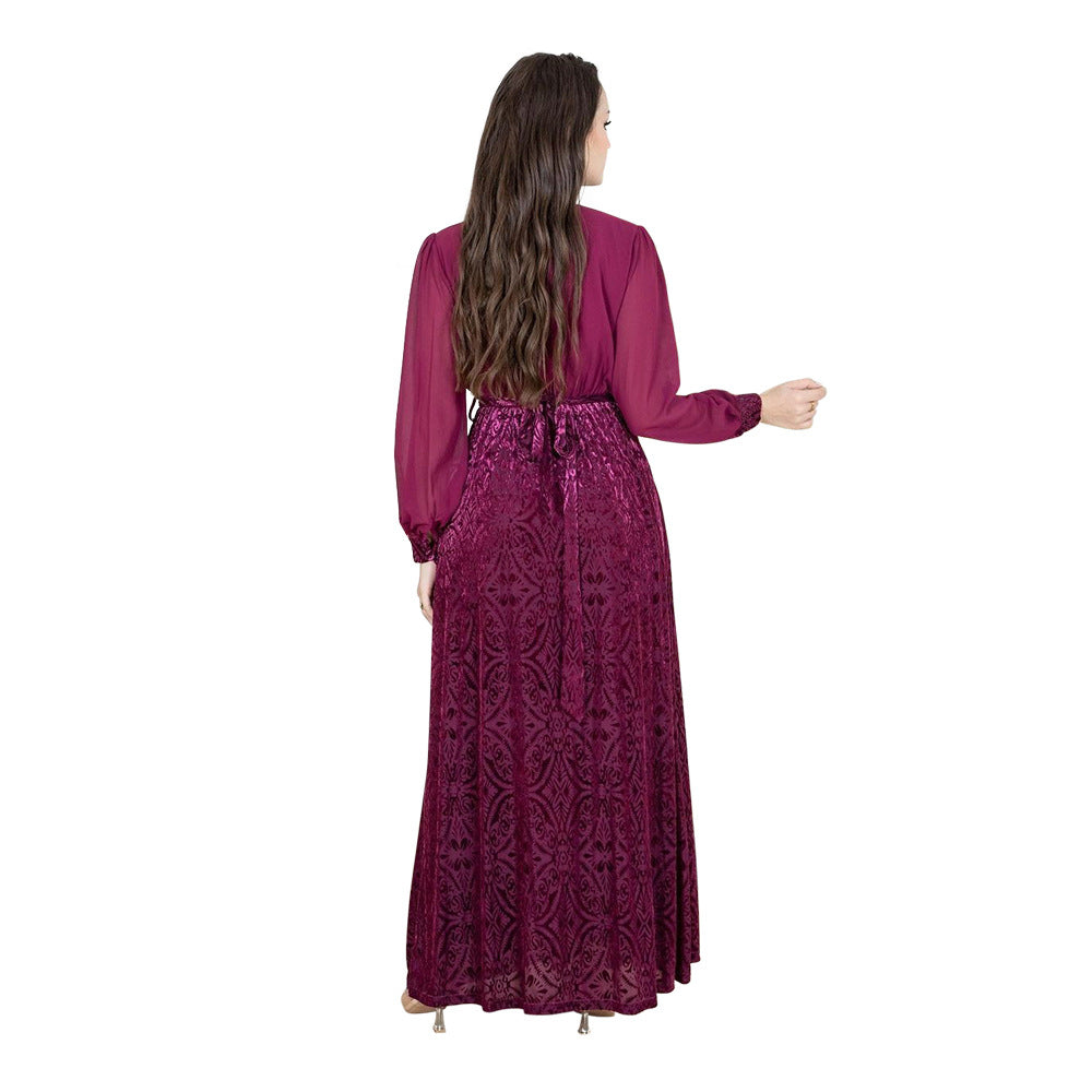 Women's Chiffon Hot Diamond Party Dress