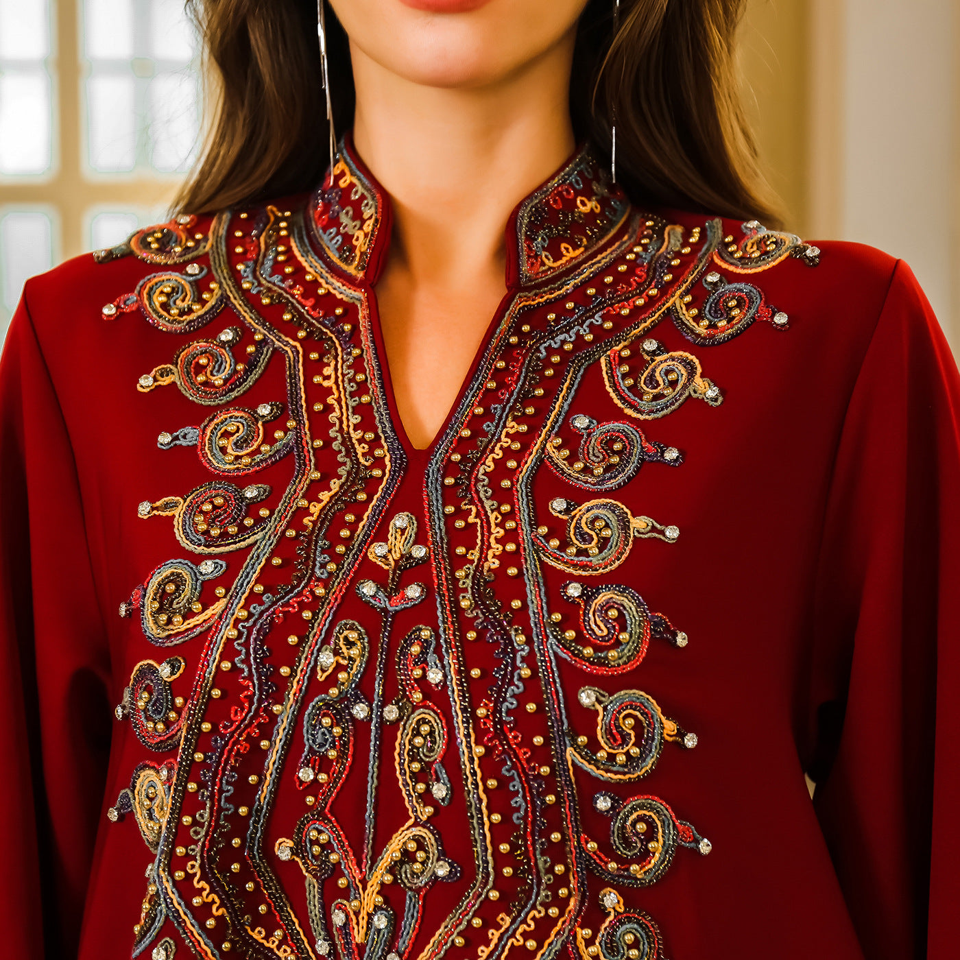 Women's Rope Embroidered Party Dress