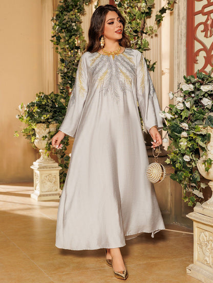 Women's Embroidered Hot Diamond Dress