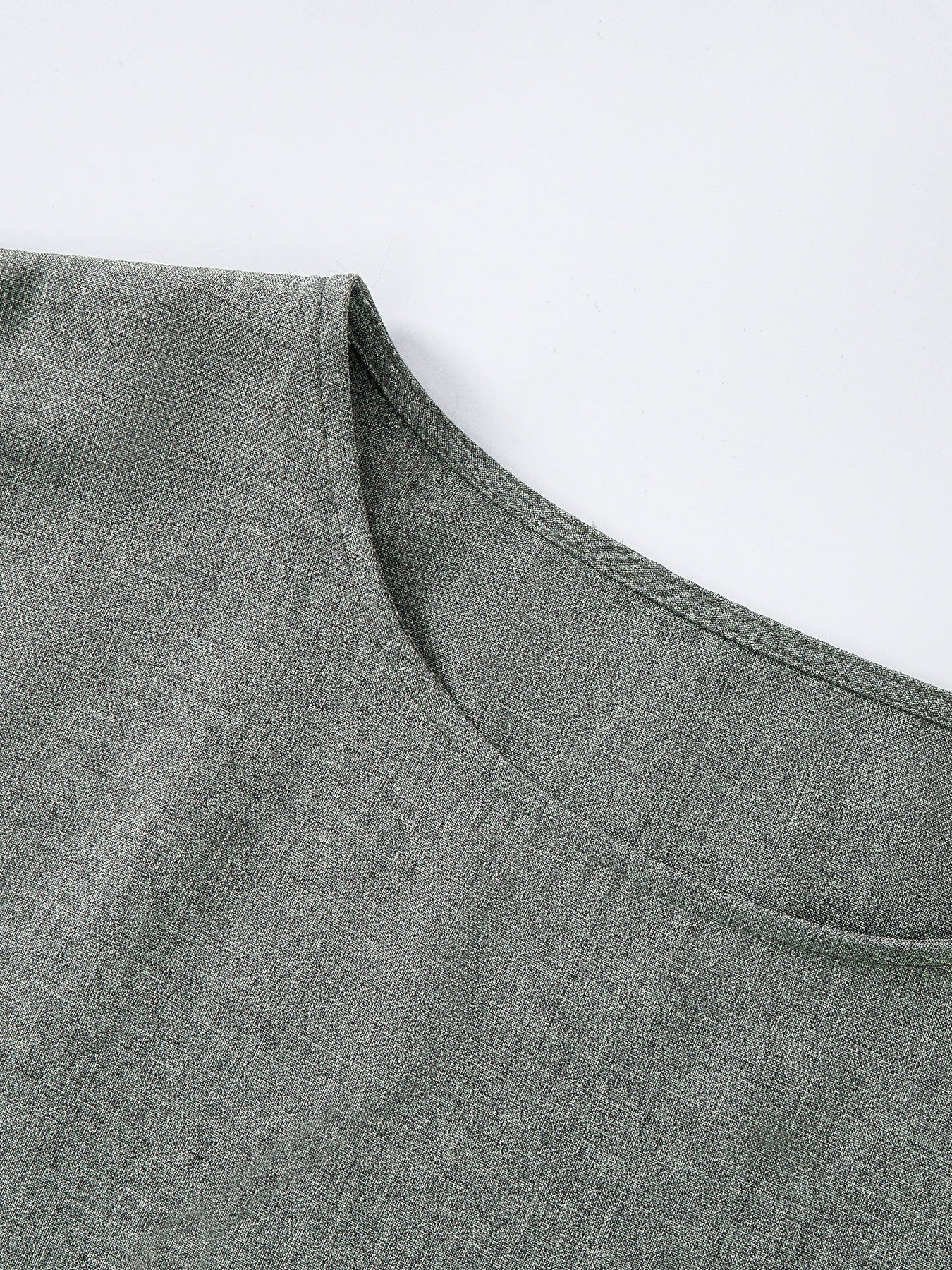 2025 Grey Muslim Maxi Dress: Stylish & Elegant Long Robe with Linen-Like Patchwork Design