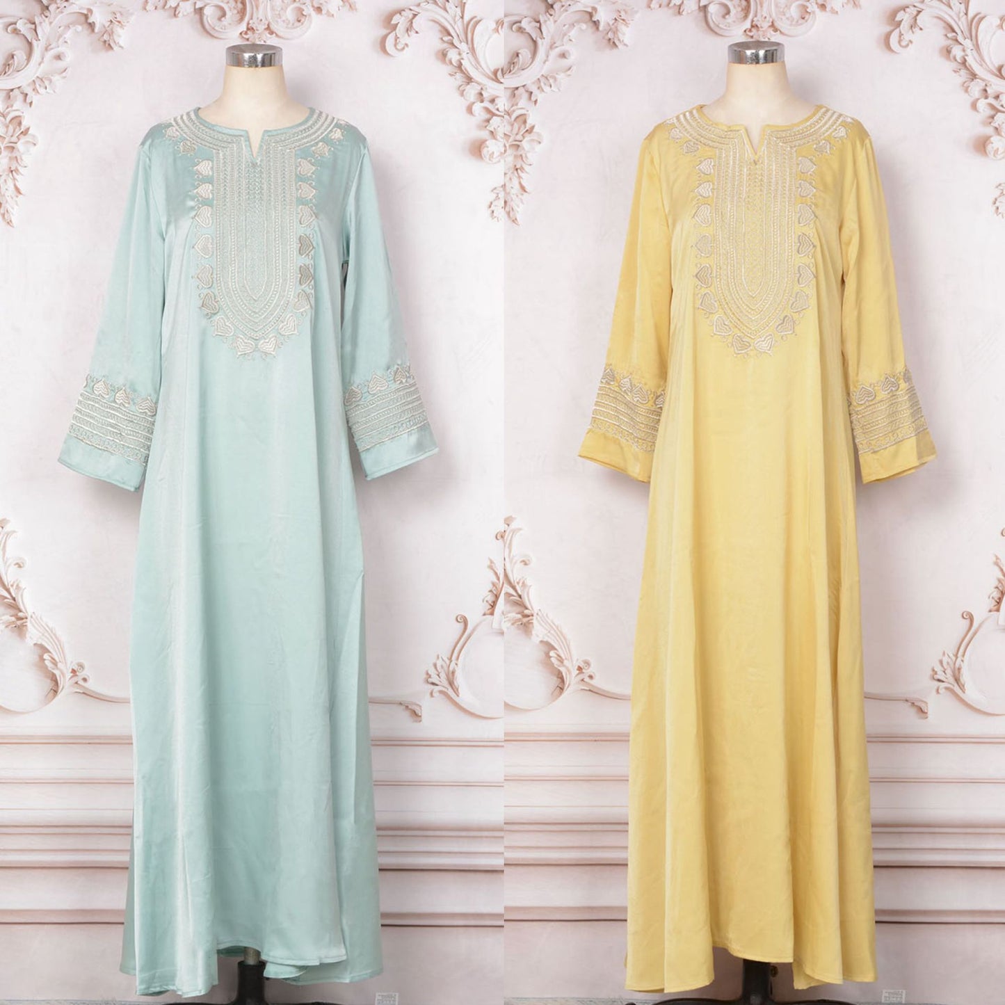 Women's Embroidered Robes Dresses
