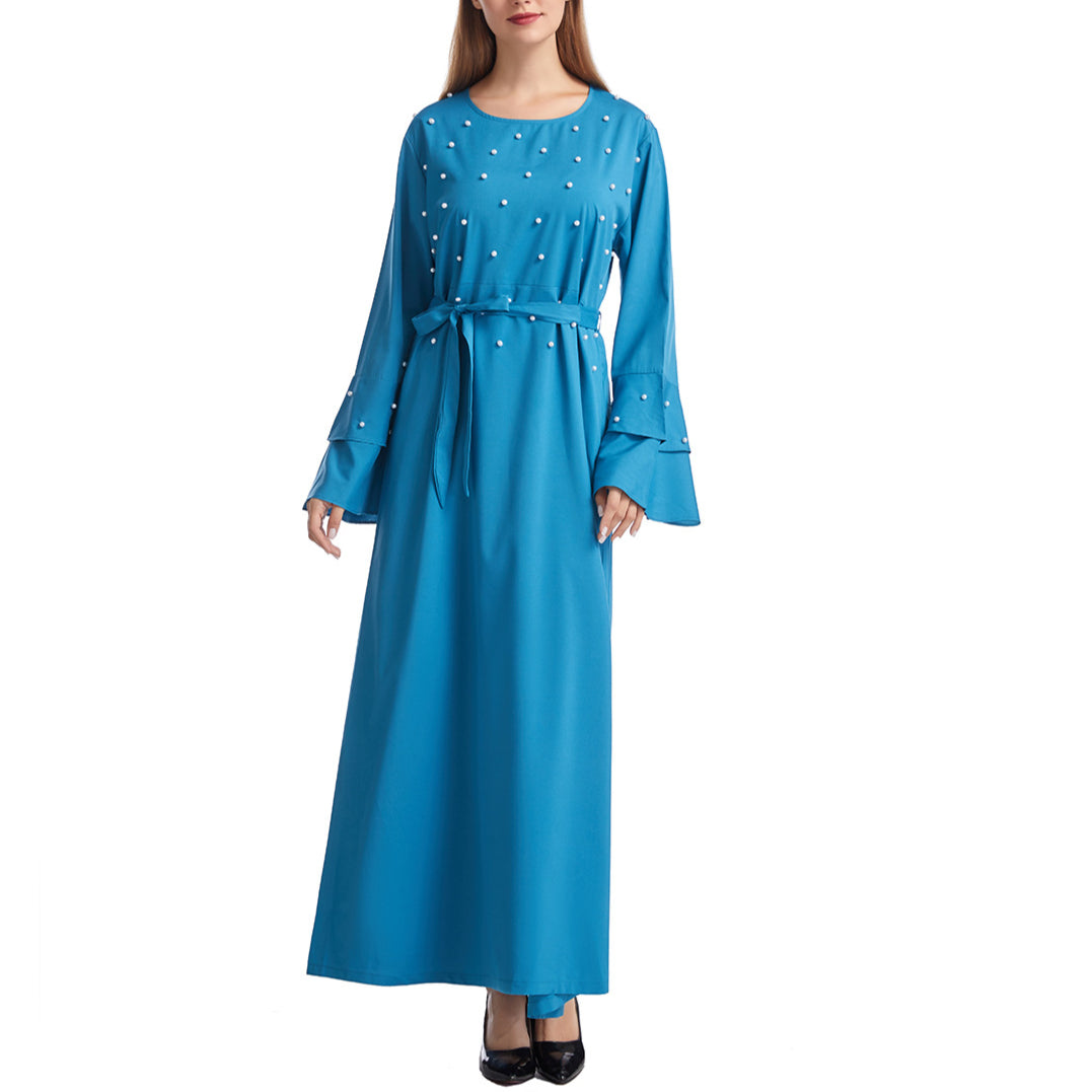 Women's Solid Beaded Dress