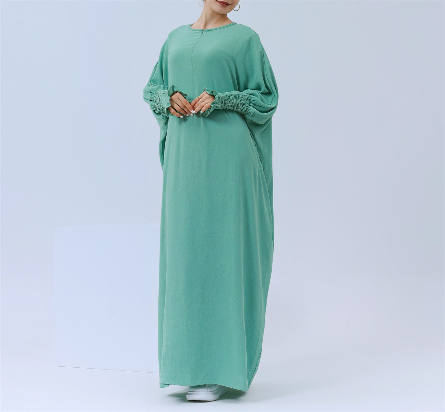 Plain Long Sleeve Bat Prayer Dress