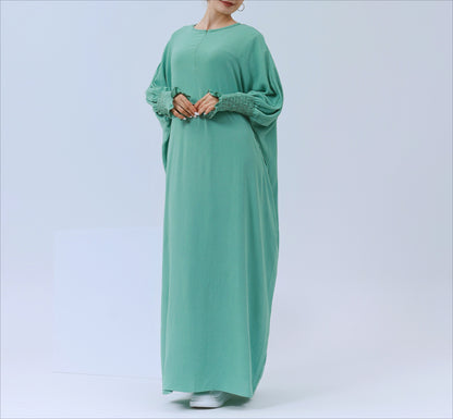 Plain Long Sleeve Bat Prayer Dress