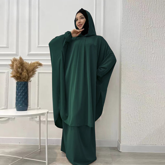 Women's Solid Color Robe Suit Prayer Dress