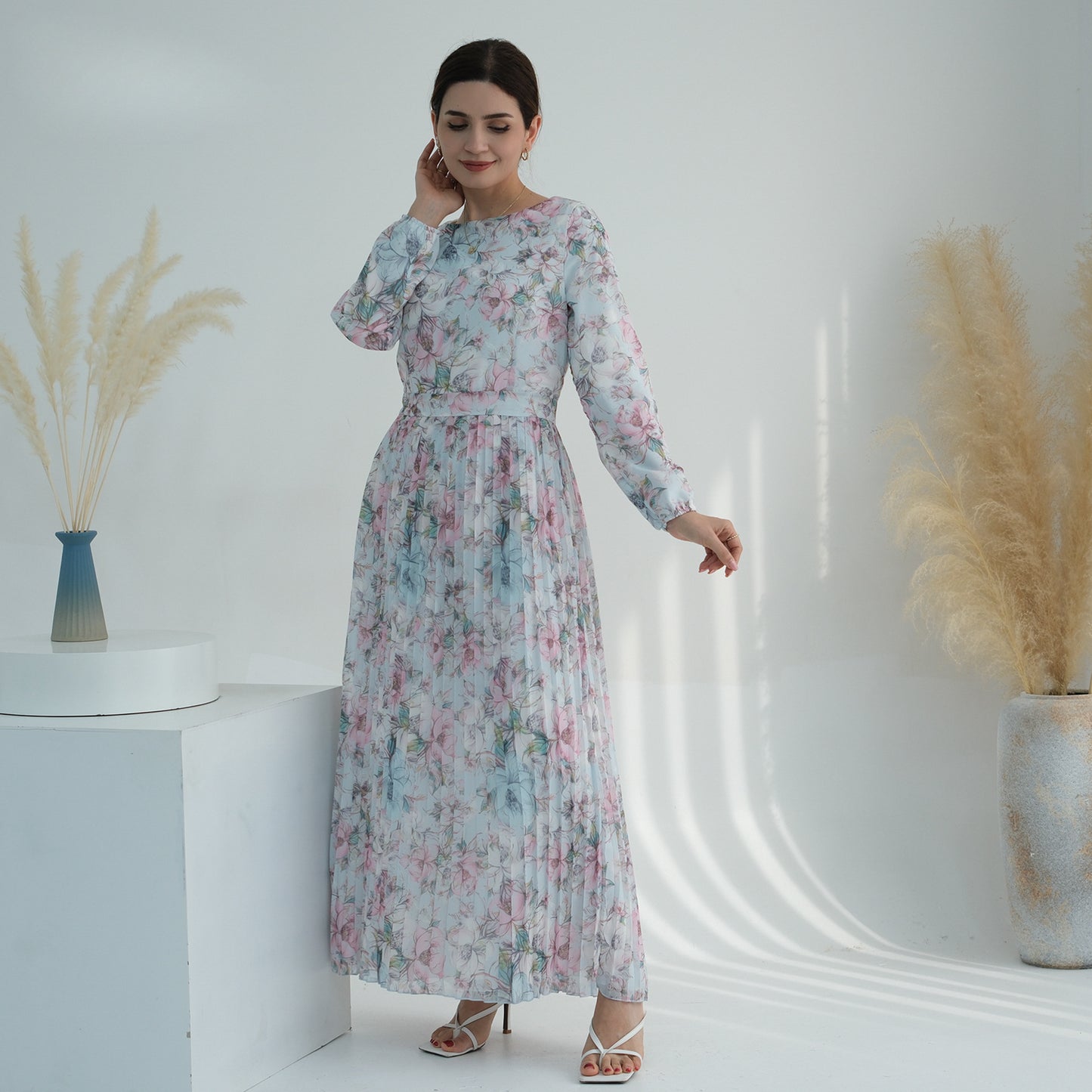 Women's Printed Muslim Summer Dress
