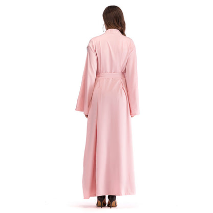 Mesh Loose Belted Lace Robe