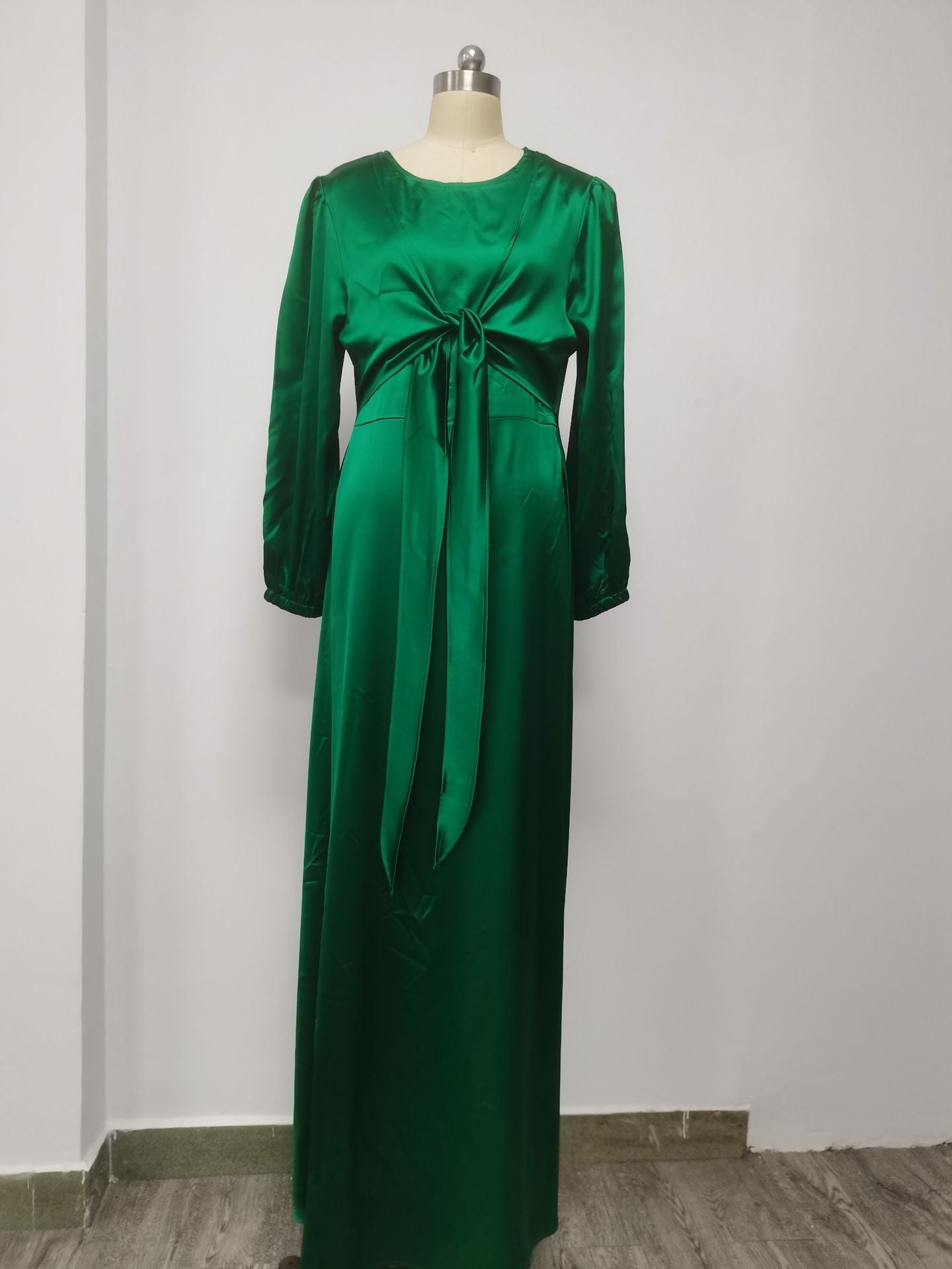 Women's Soft Lace Up Plain Abaya Dress