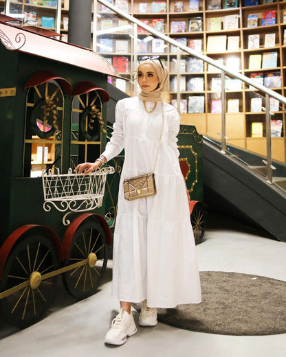 Women's Solid Color Long Sleeve Dress