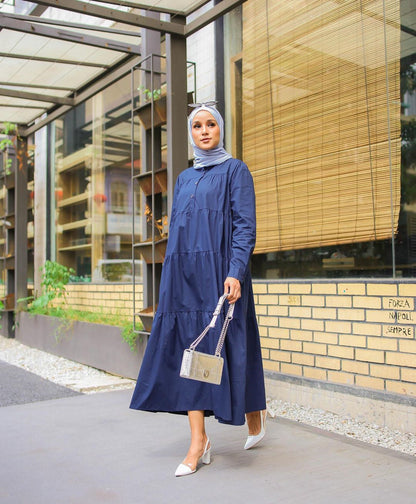 Women's Solid Color Long Sleeve Dress