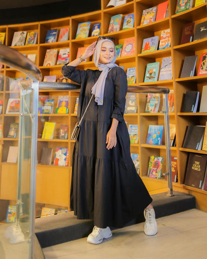 Women's Solid Color Long Sleeve Dress